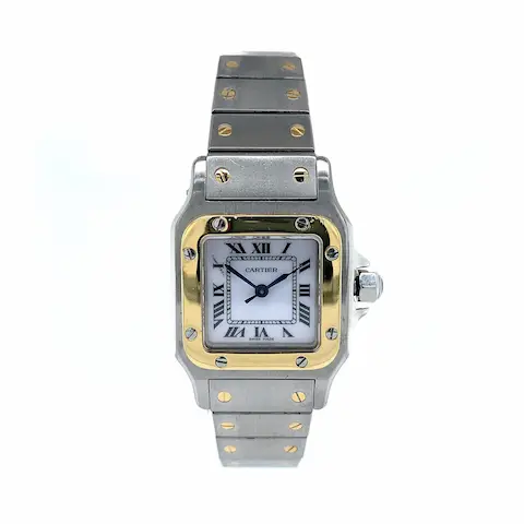 Cartier Santos Galbée Staal/18krt