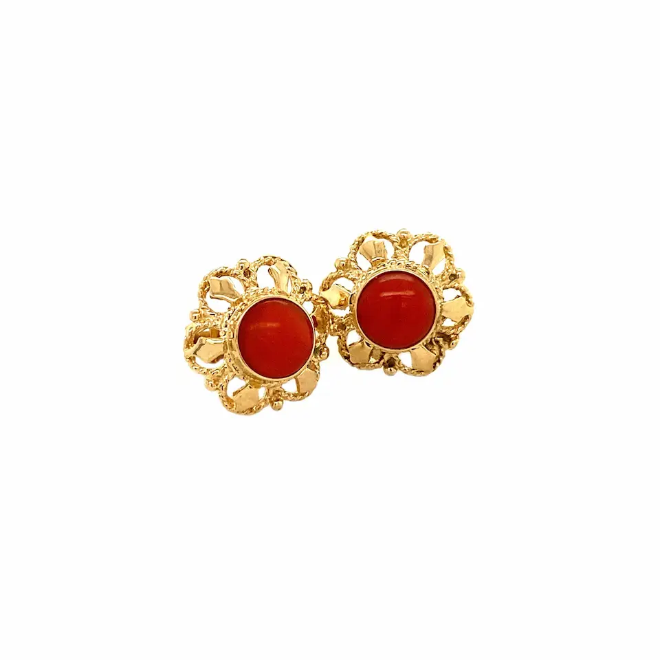 Vintage Gold Overige edelstenen Earrings
