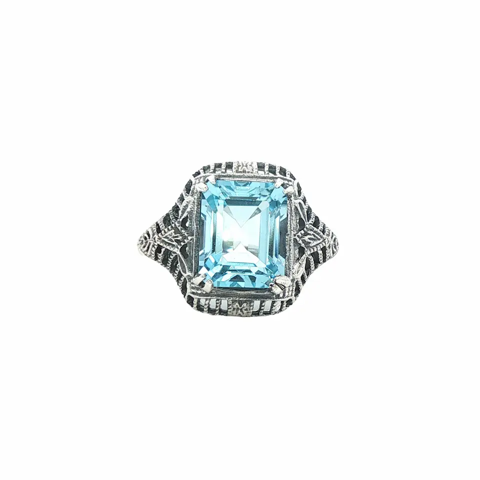 Silver Topaz Ring
