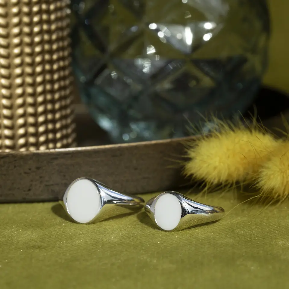 Vintage Silver Onyx Ring