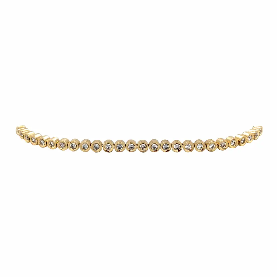 Vintage 18K Gold Diamond Bracelet