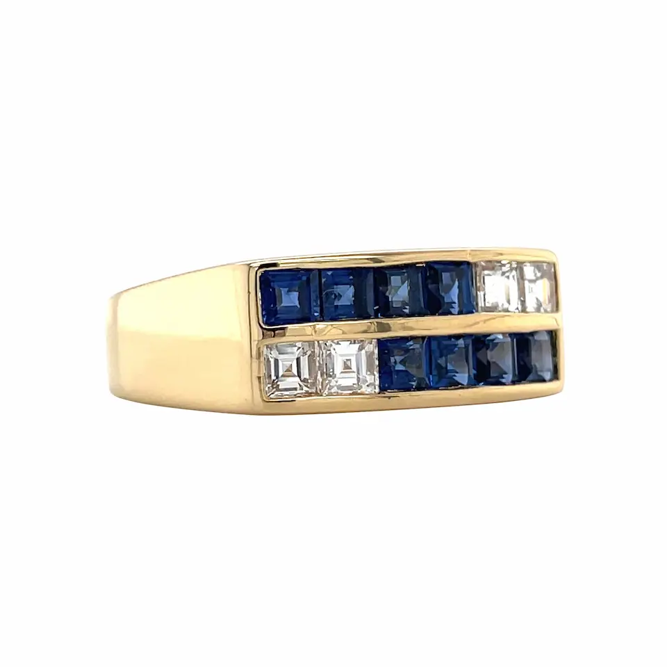 Vintage 18K Gold Diamond Ring