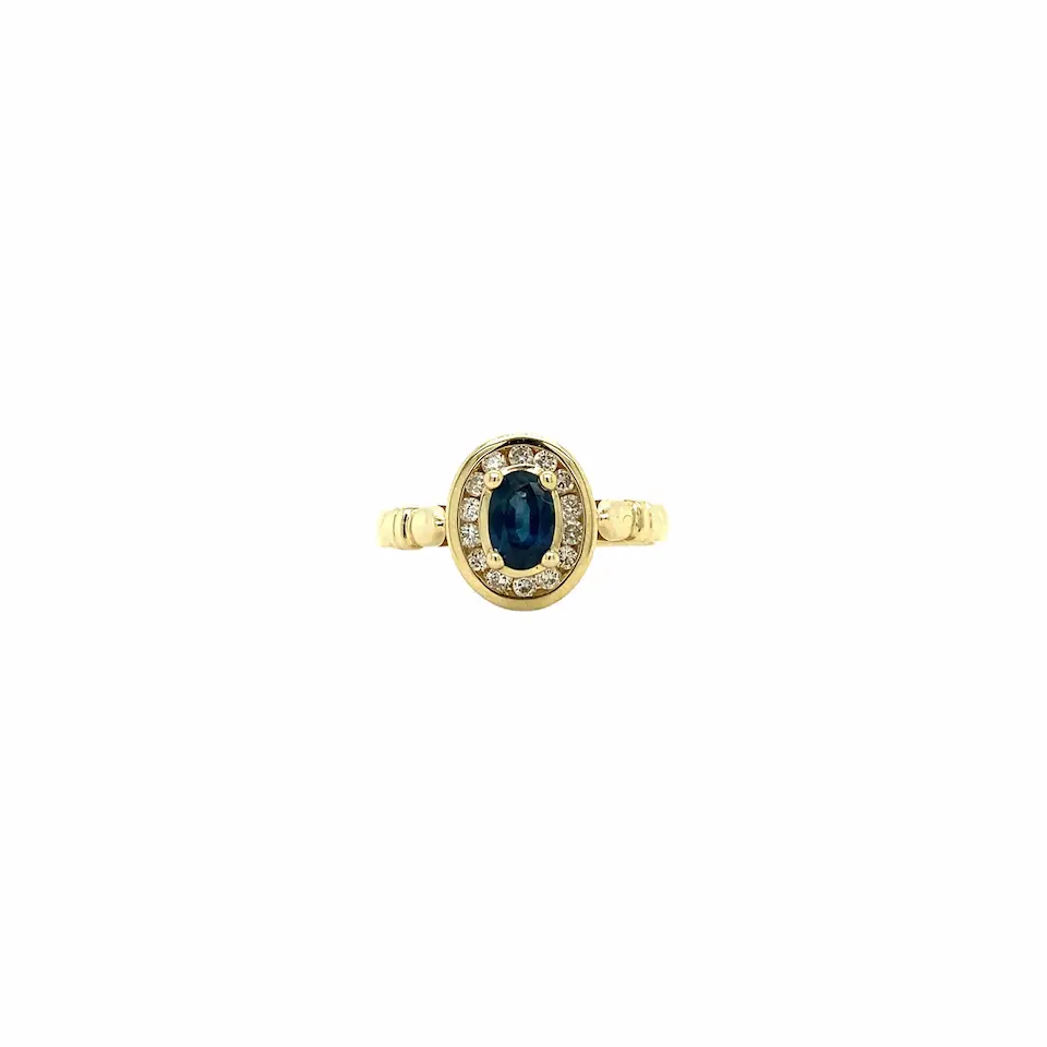 Vintage 14K Gold Diamond Ring