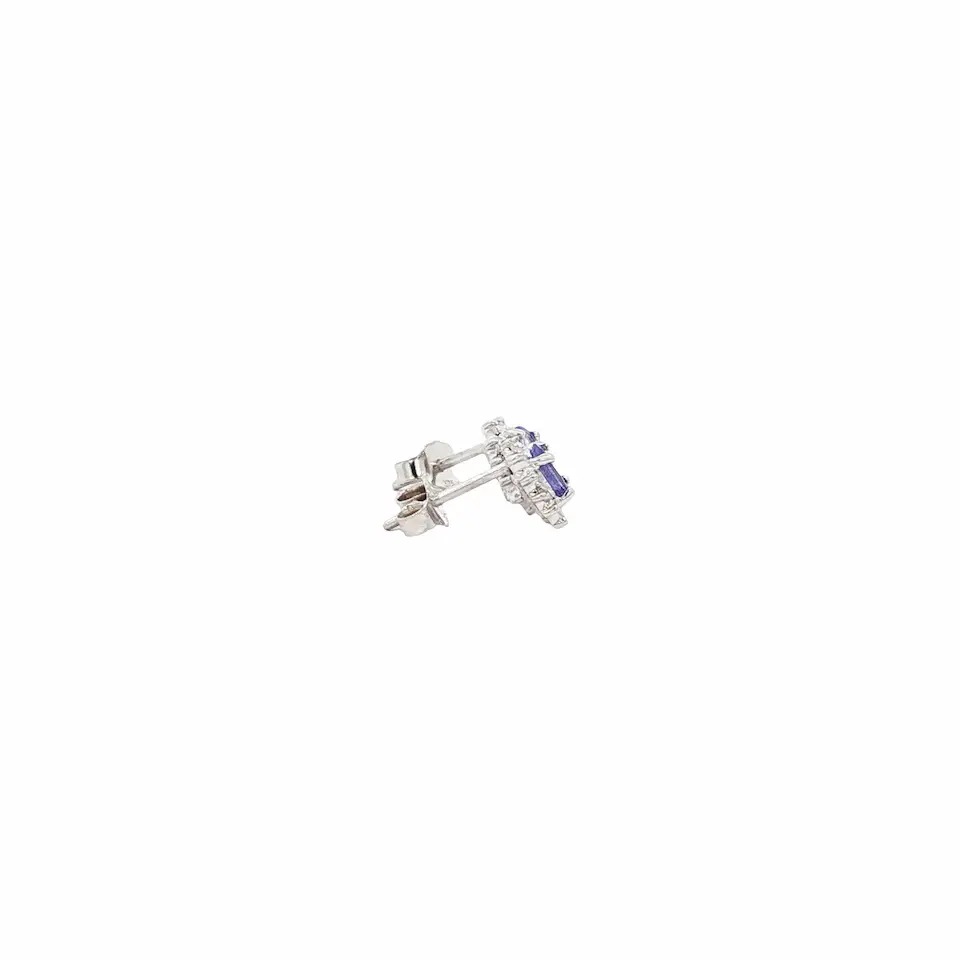Vintage 9K Diamond Earrings