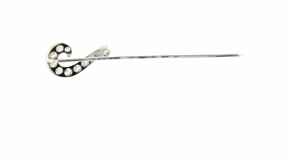 Vintage White gold Diamond Brooch