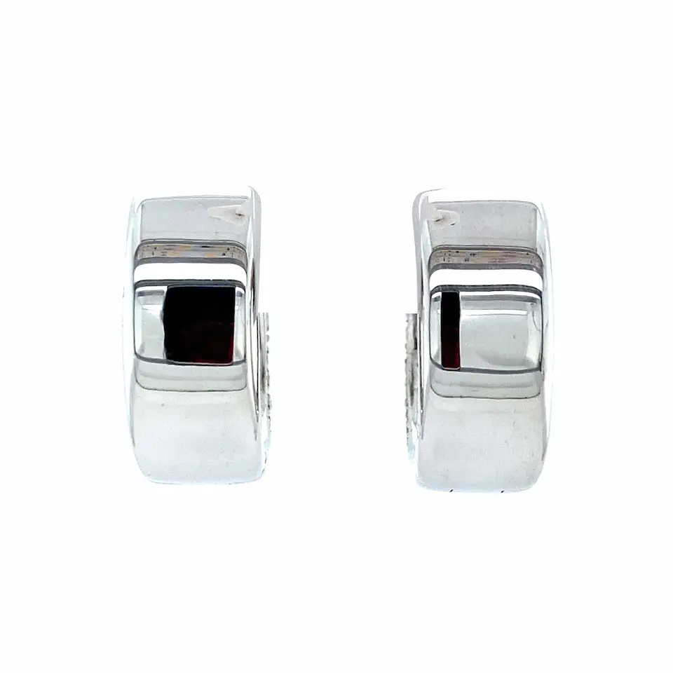 Vintage 18K White gold Diamond Earrings