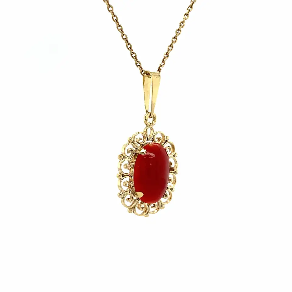 Vintage Gold Overige edelstenen Pendant