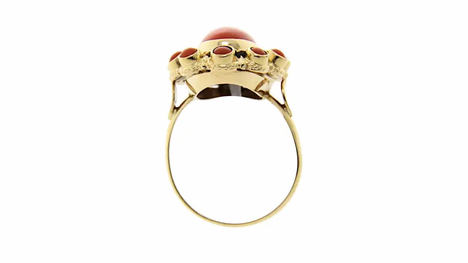 Vintage 14K Gold Overige edelstenen Ring