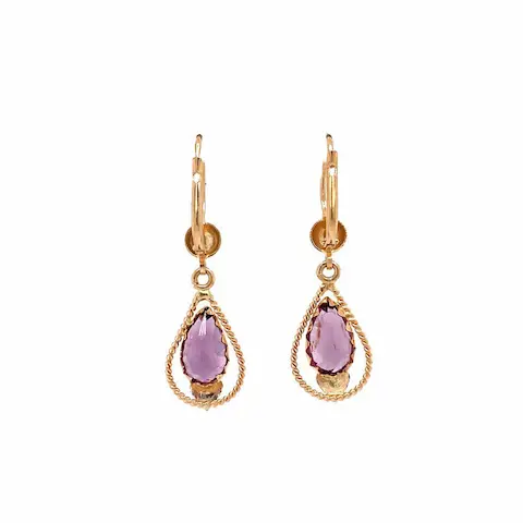 Vintage 18K Rose gold Earrings