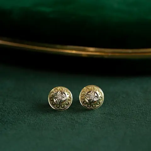 Vintage Gold Diamond Earrings